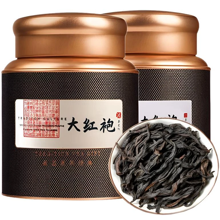 大红袍武夷山茶叶岩茶浓香型岩骨花香肉桂乌龙茶散装礼盒装送礼