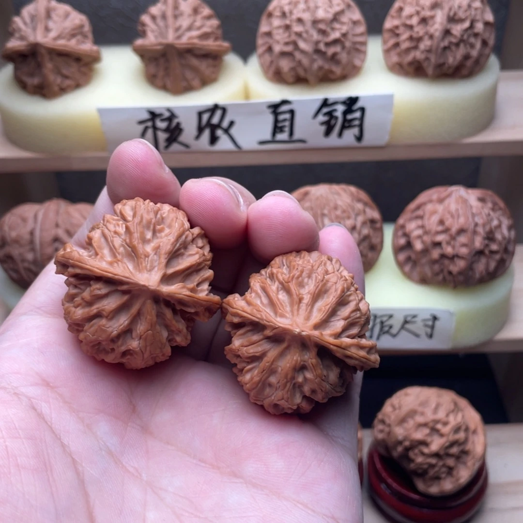 吊坠文玩核桃苹果圆37➕开播福利