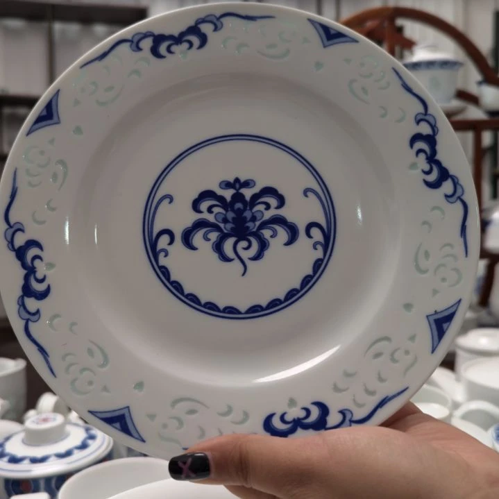 陶瓷鸳鸯8寸平盘两只装