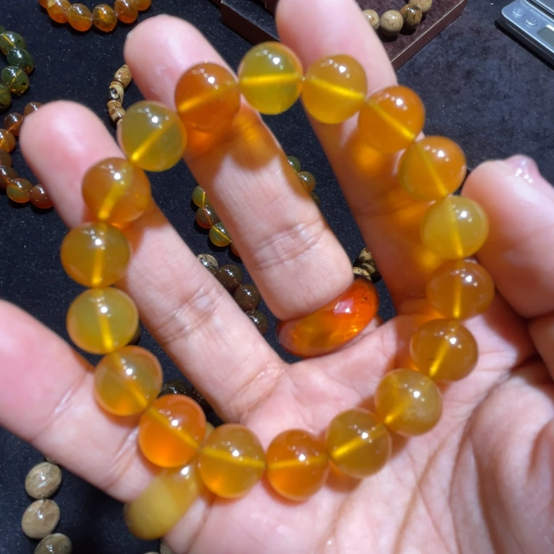 琥珀未镶嵌手串手串