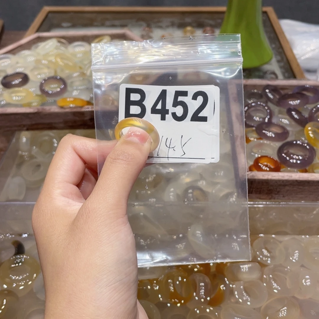 玛瑙/玉髓未镶嵌戒指452