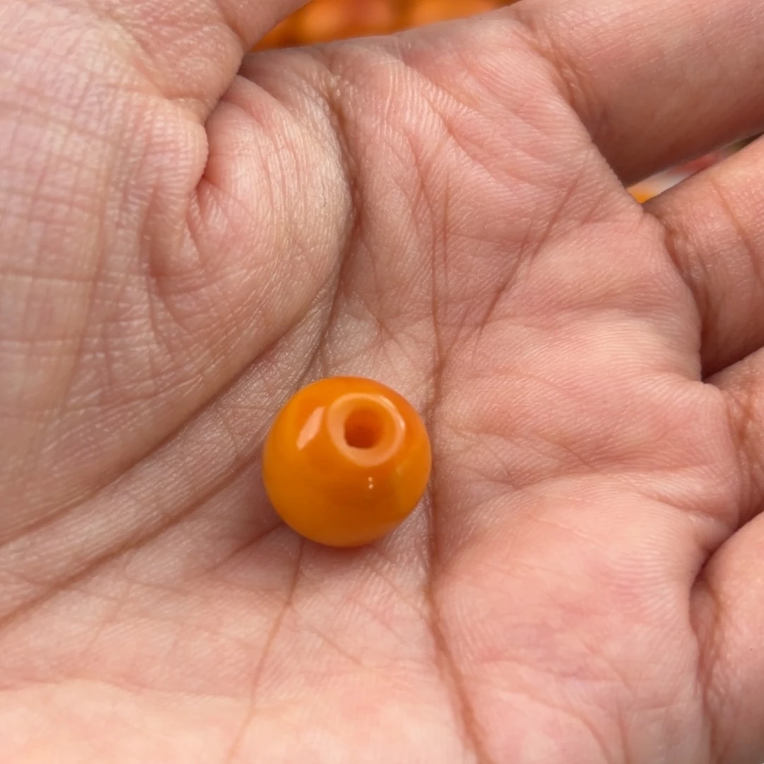 加***柱蜜蜡未镶嵌颈饰老蜜蜡