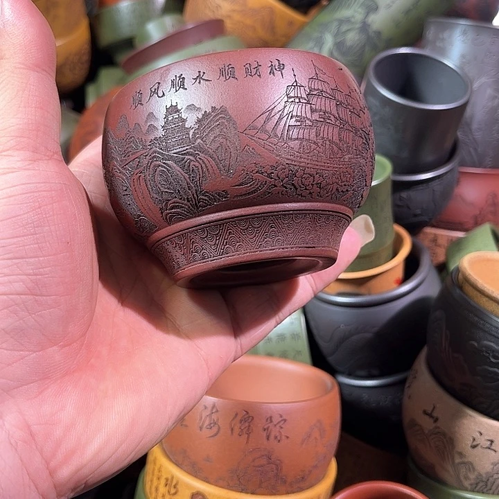 茶杯紫砂全手工紫砂主人杯