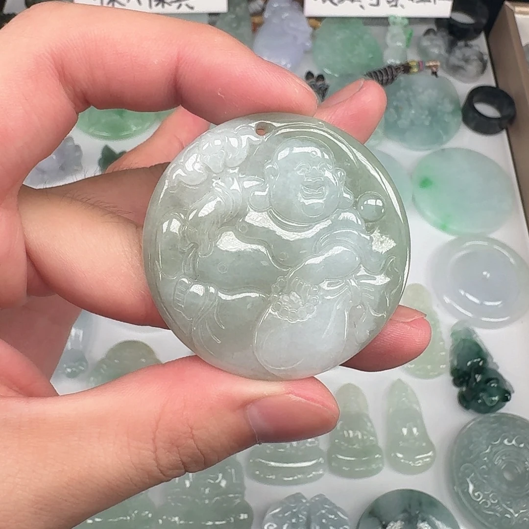 翡翠未镶嵌颈饰天然翡翠