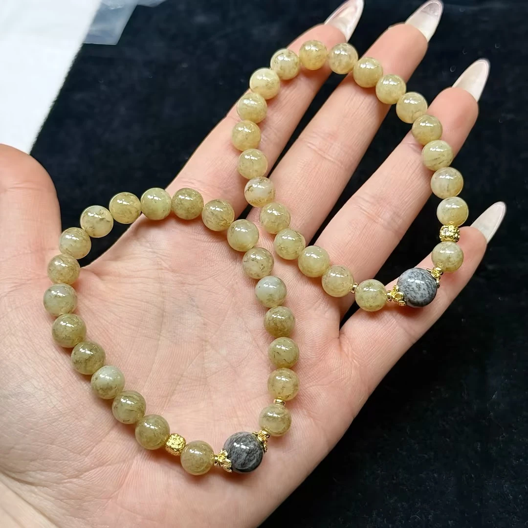 【CH】和田玉糖料DIY手串-约8mm（多样性发其一）