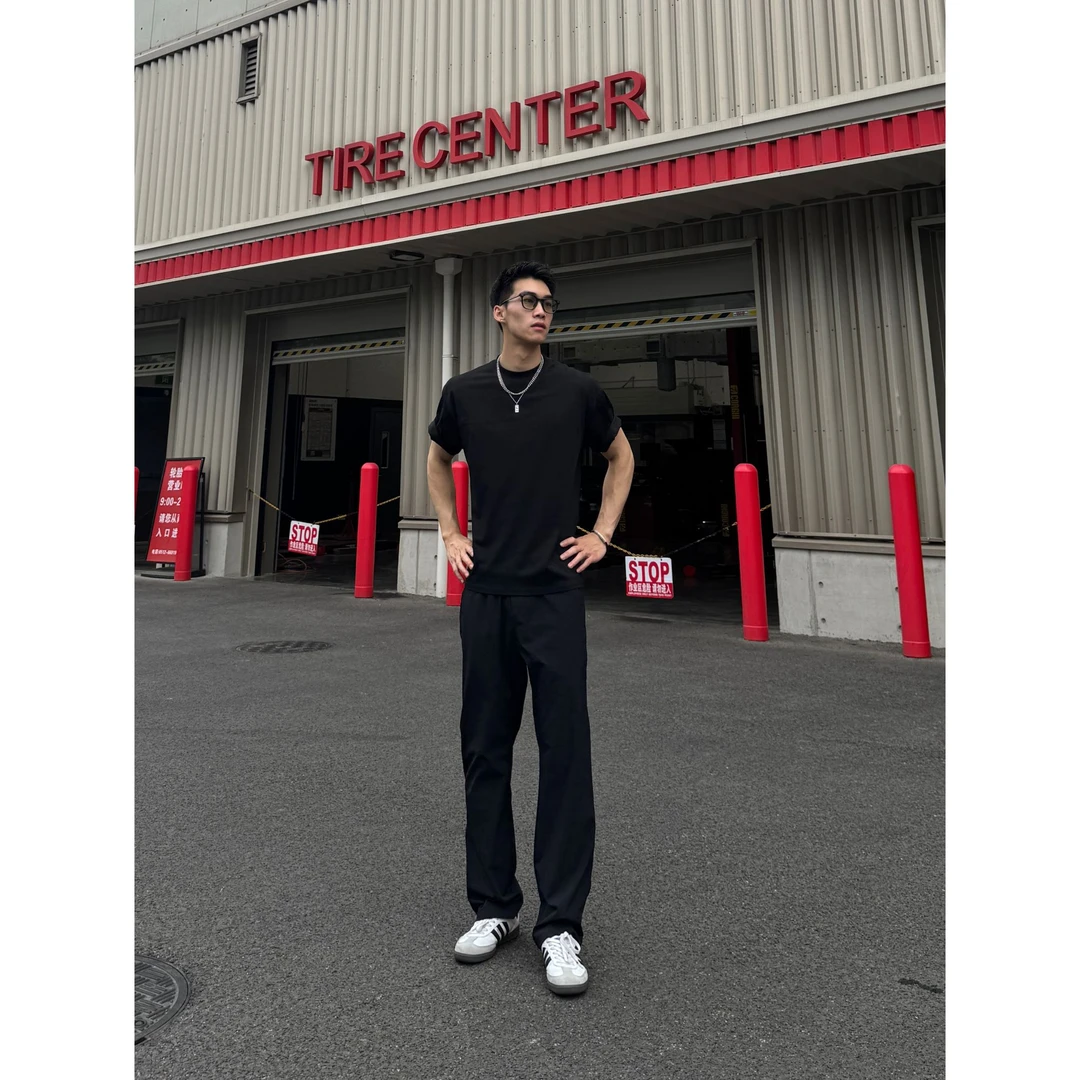 叁超lulu2.0bootcut版型凉感夏季宽松拉链休闲户外长裤