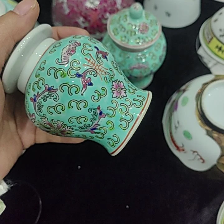 佛***子木景德镇将军罐一对