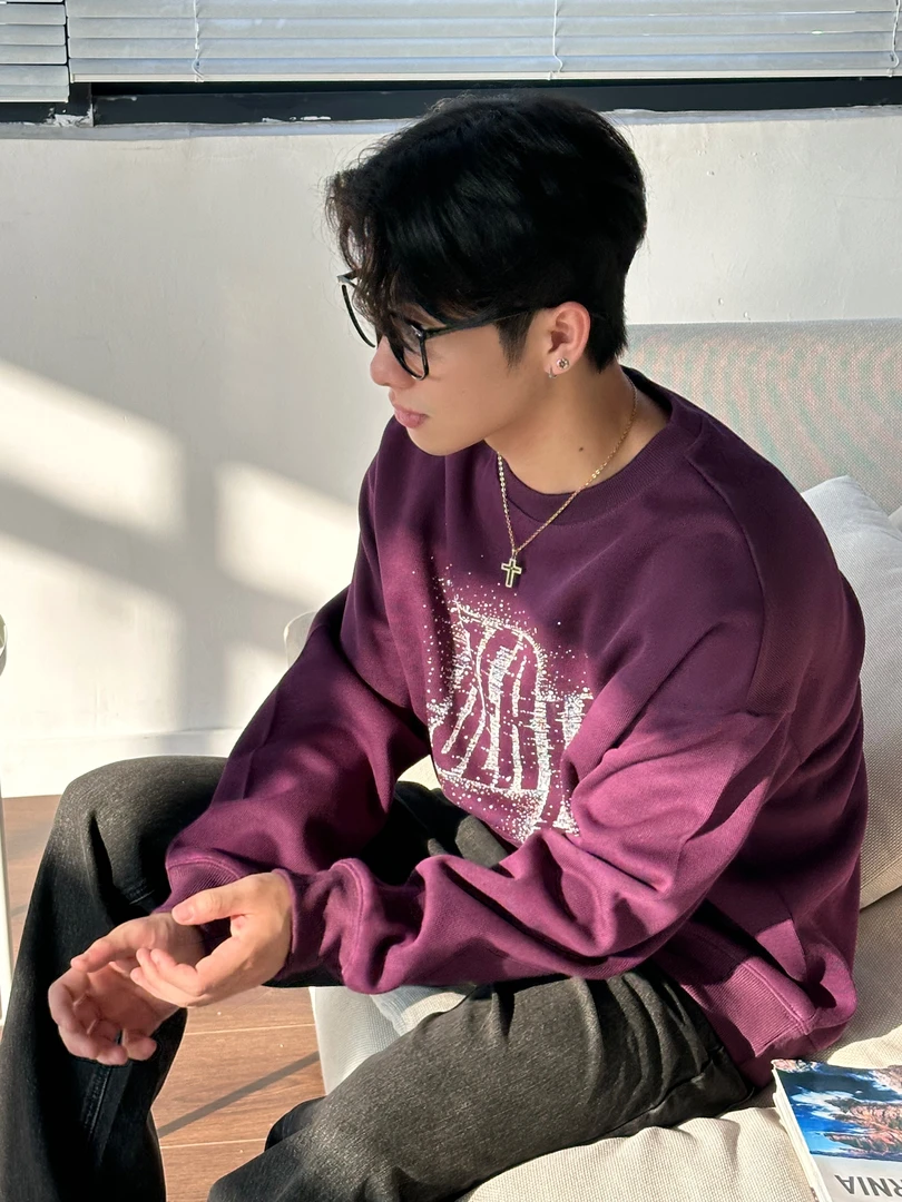 时尚潮流长袖春款新款男女同款情侣复古高品质潮牌卫衣百搭休闲