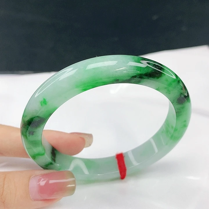 翡翠未镶嵌手镯圈57，17012