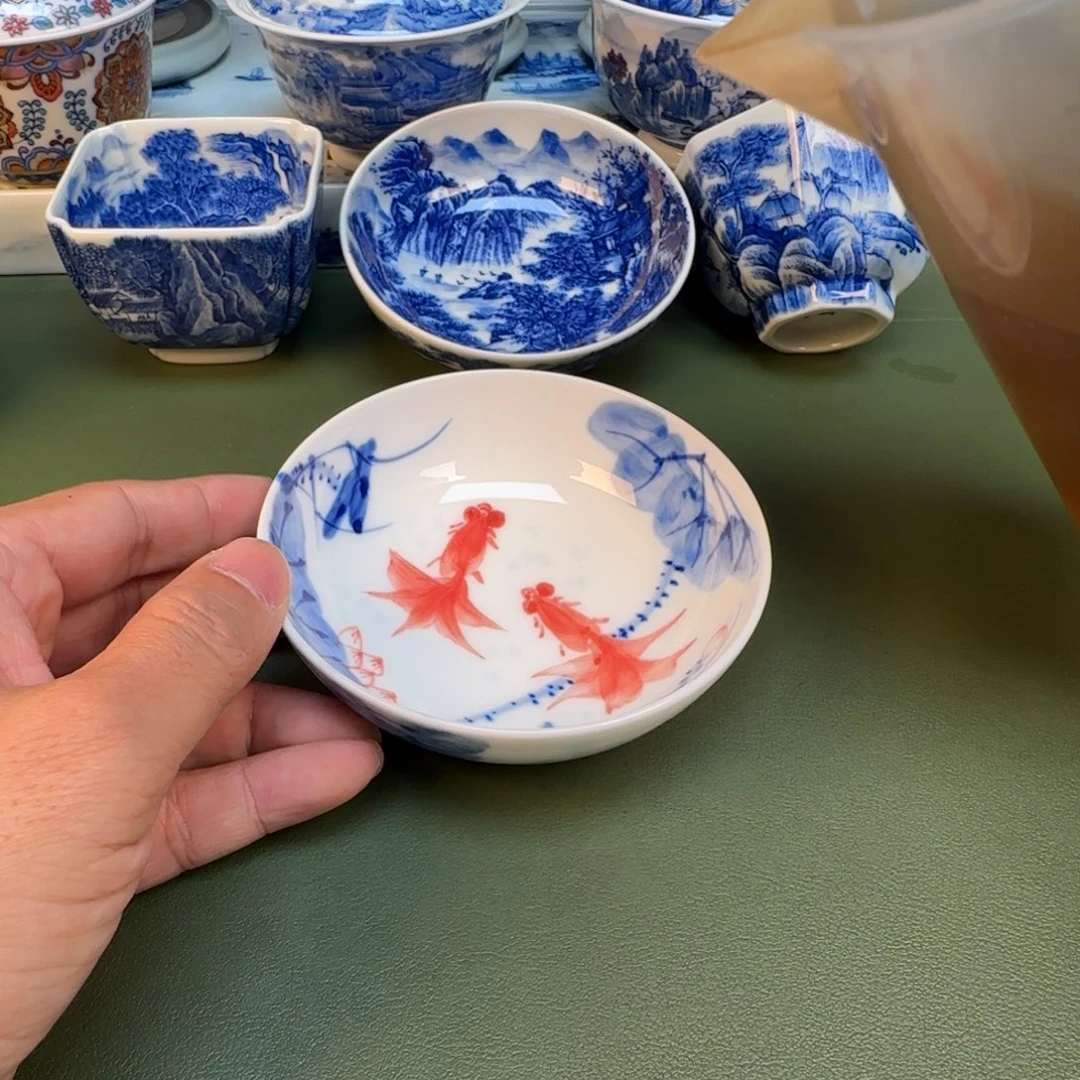 纯手工纯手绘茶具石头69