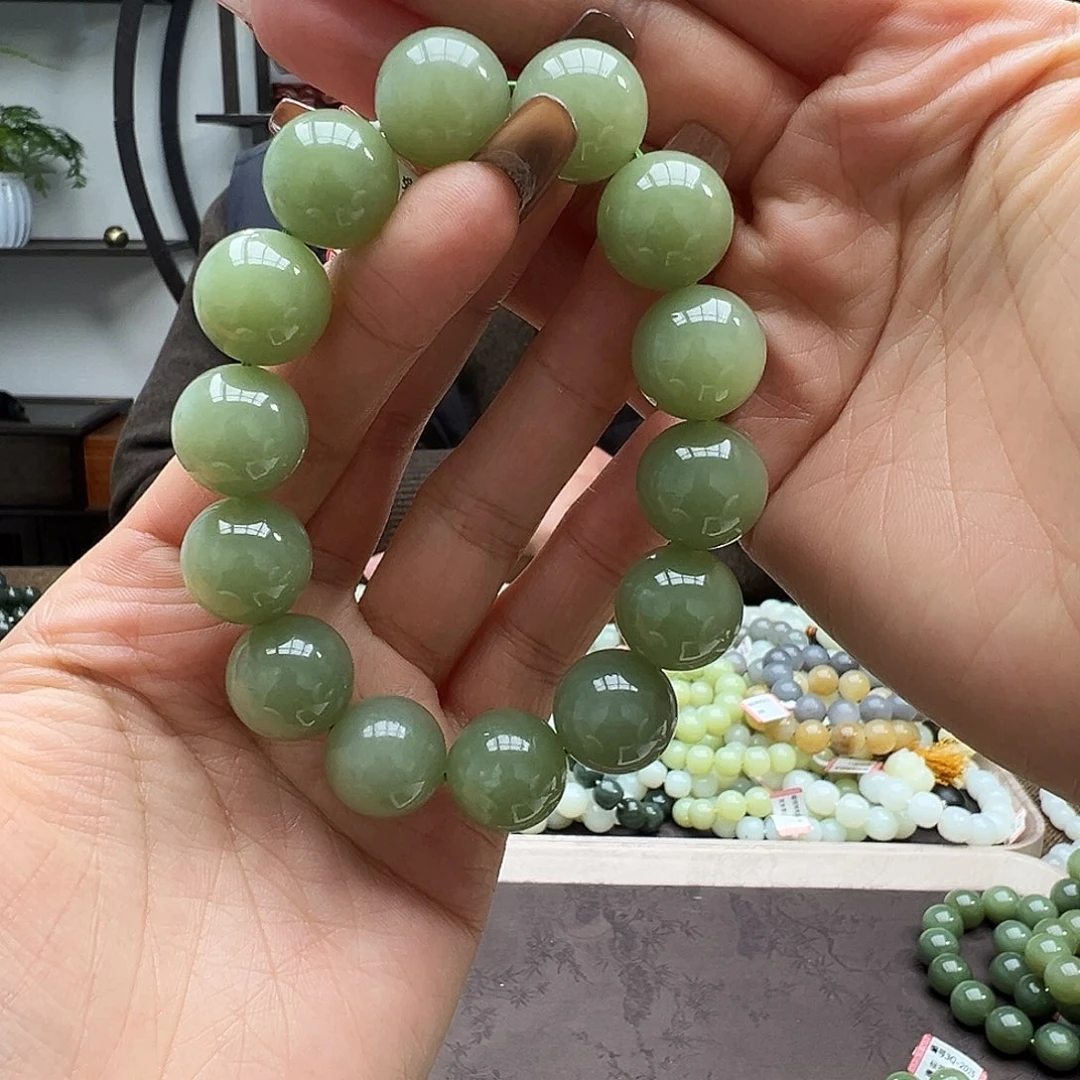 和田玉未镶嵌手链16黄口