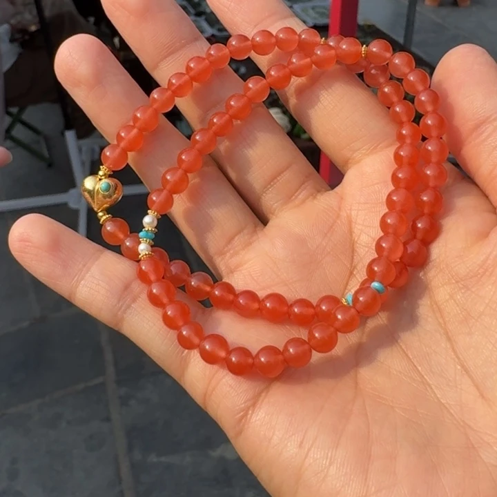 南红玛瑙未镶嵌颈饰保山南红手链多样性拍一发一