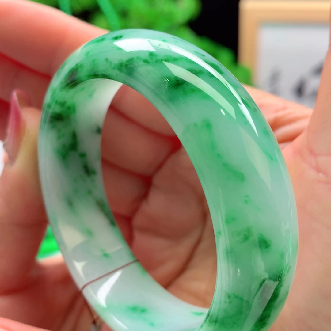 未镶嵌手镯翡翠缅甸54.5圈口
