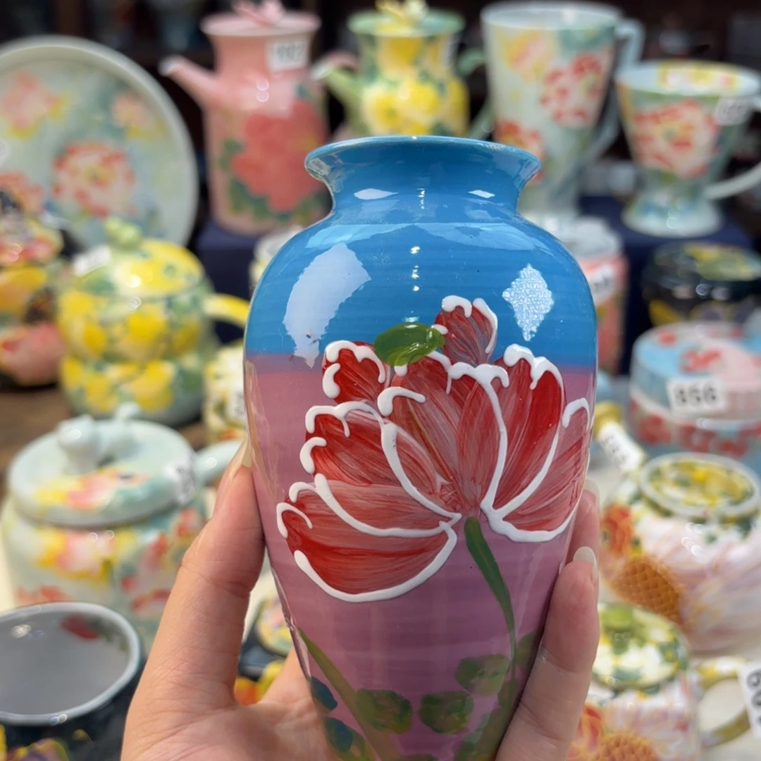 瓷片?****?景德镇手绘高温釉下彩陶瓷茶具