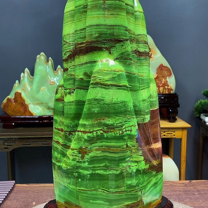 石材靠山摆件创意