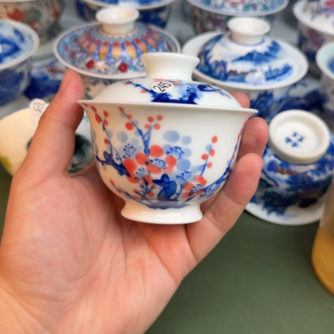 彦祖纯手工手绘茶具245