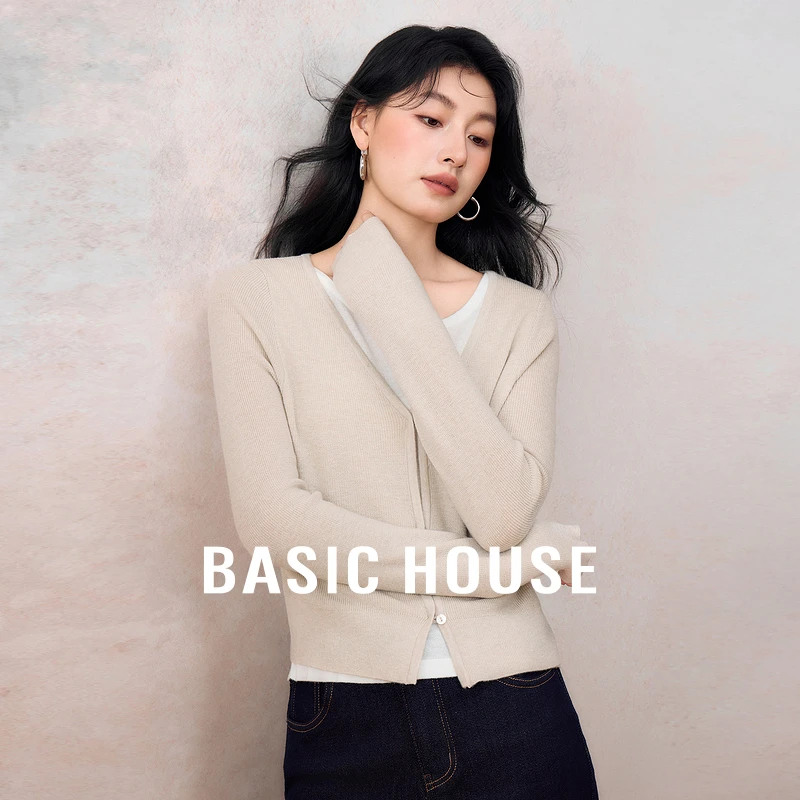 【大叔专属】Basic House/百家好气质简约假两件针织衫-B0633B5W822