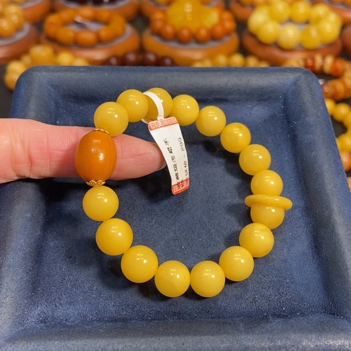 蜜蜡手链未镶嵌蜜蜡