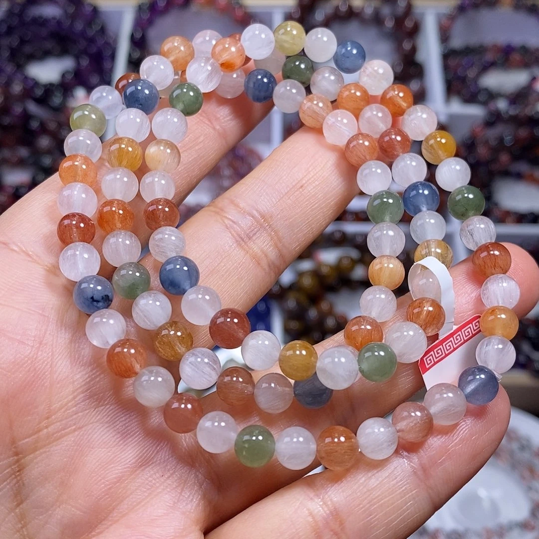 水晶手链未镶嵌兔毛