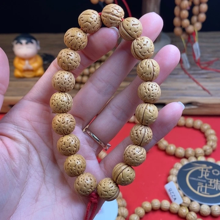 桃核手串野14 （尺寸误差0.5之间）
