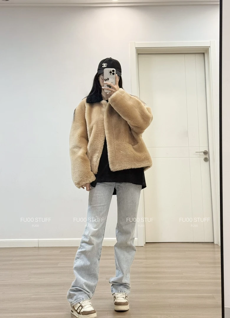 【FU00STUFF】只换码：imm毛毛保暖加厚定制外套