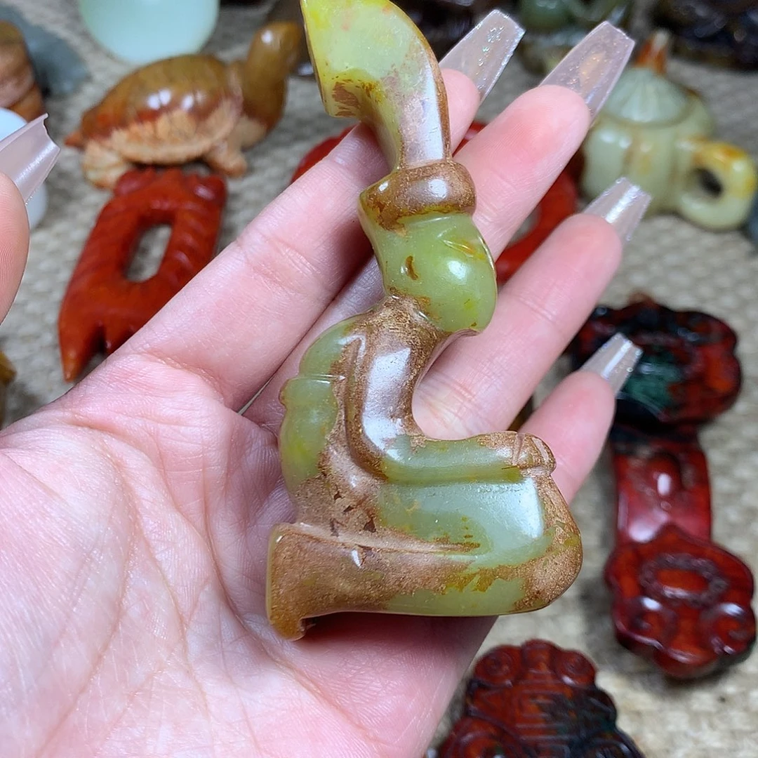 白玉菩提吊坠挂件