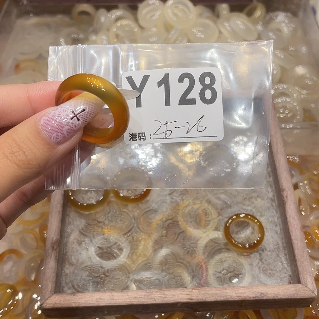 玛瑙/玉髓未镶嵌戒指128