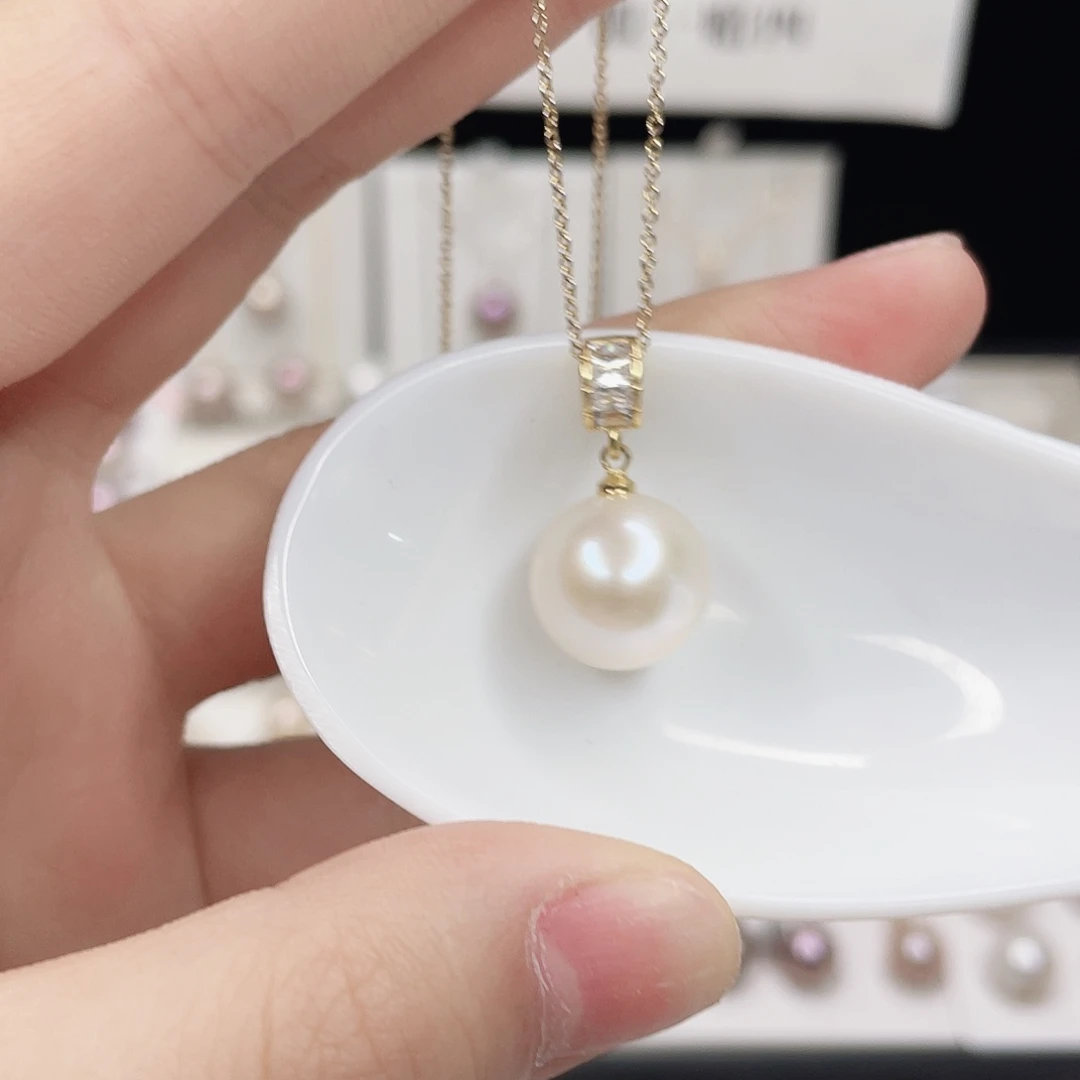 合金淡水珍珠吊坠(赠链)