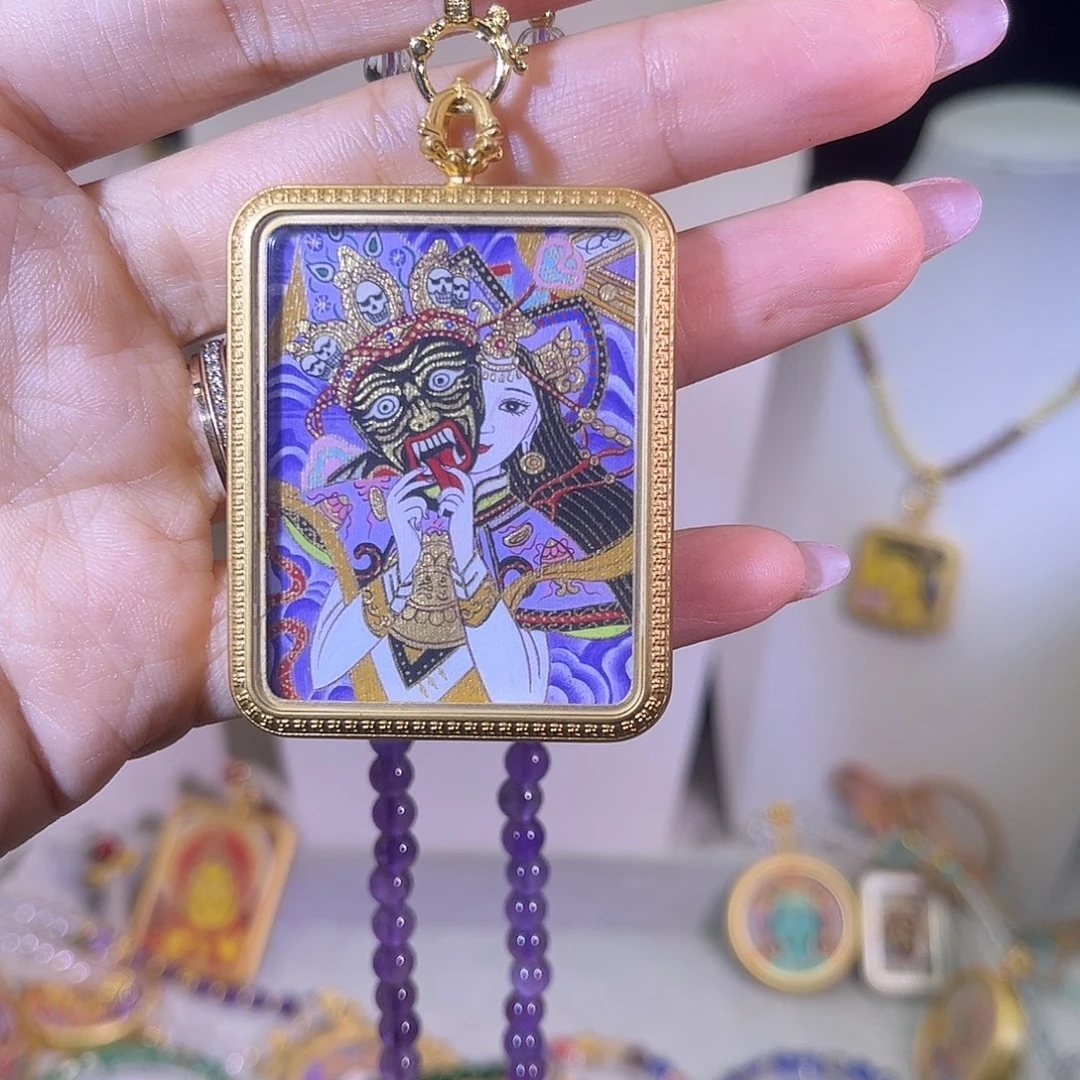 原***野吊坠扎基拉姆唐卡艺术作品