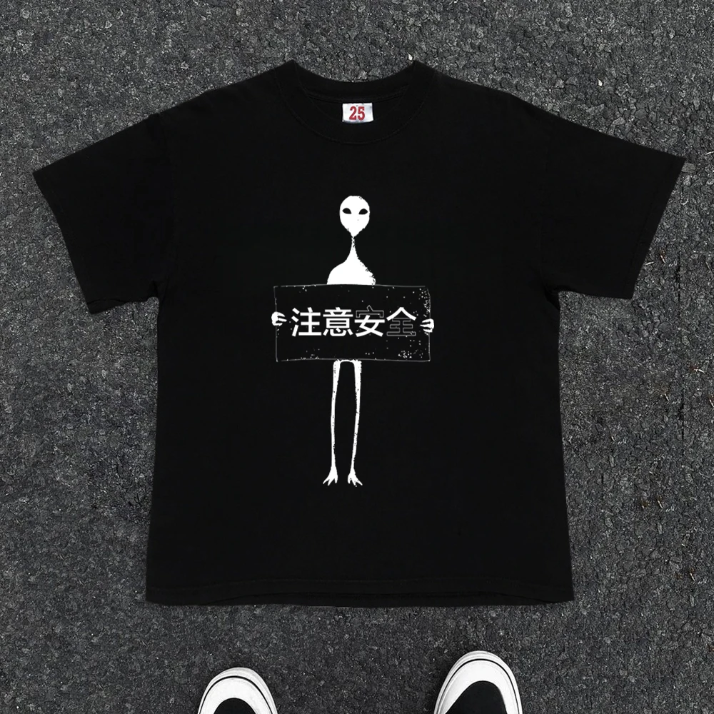 100%纯棉320克重磅美式复古小众百搭短袖男士T恤休闲情侣复古中性