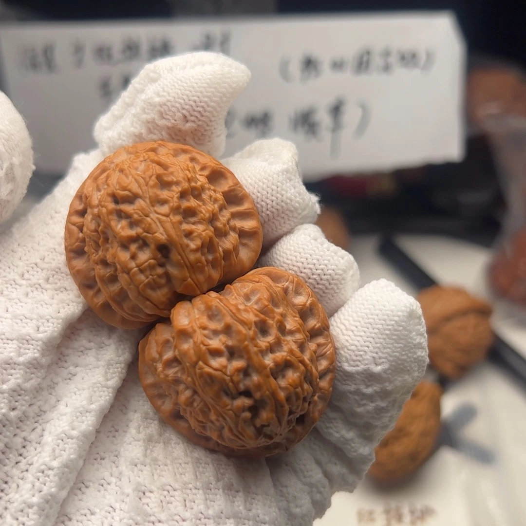 文玩核桃把件白狮37文玩核桃