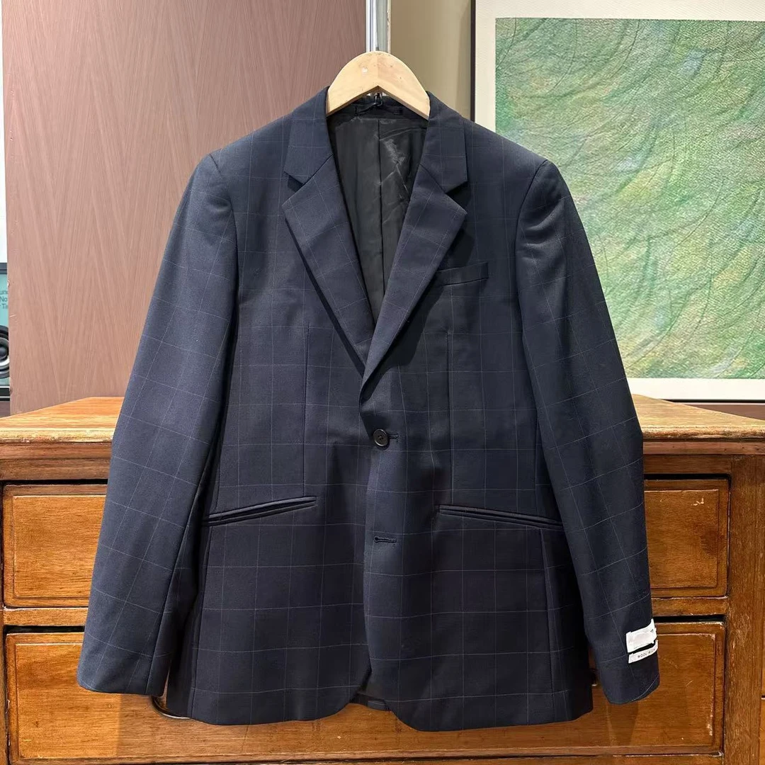 思家 男款绵羊毛混纺休闲商务西装外套 01E40 DM24F295