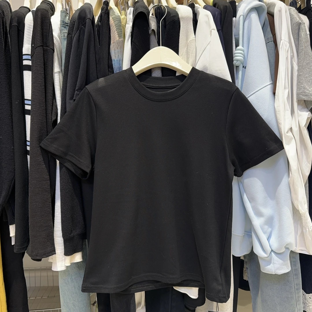 （十八家）1048三色显瘦圆领短袖