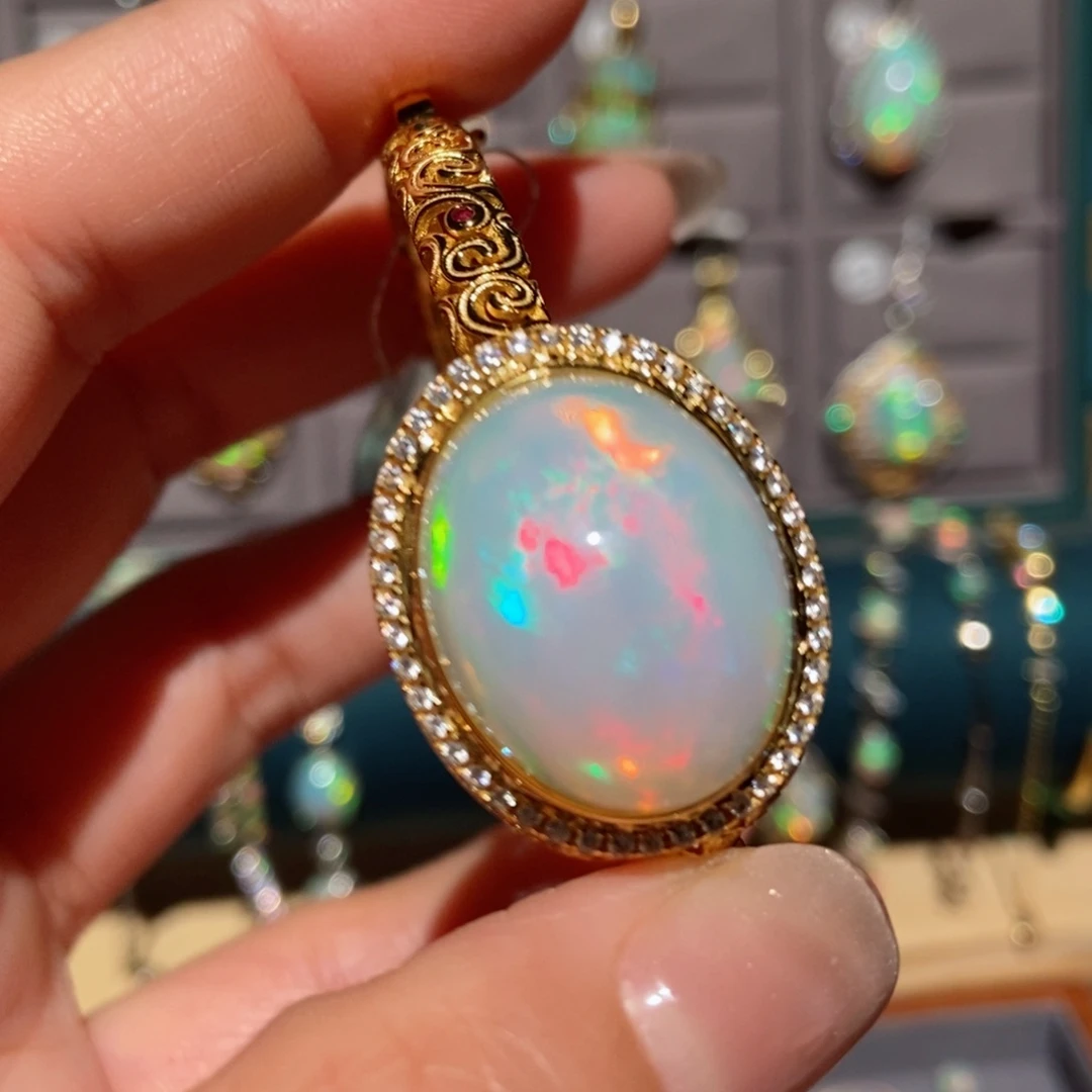 欧泊银S925镶嵌手镯