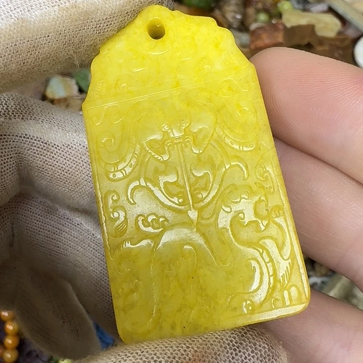 和田玉未镶嵌挂件