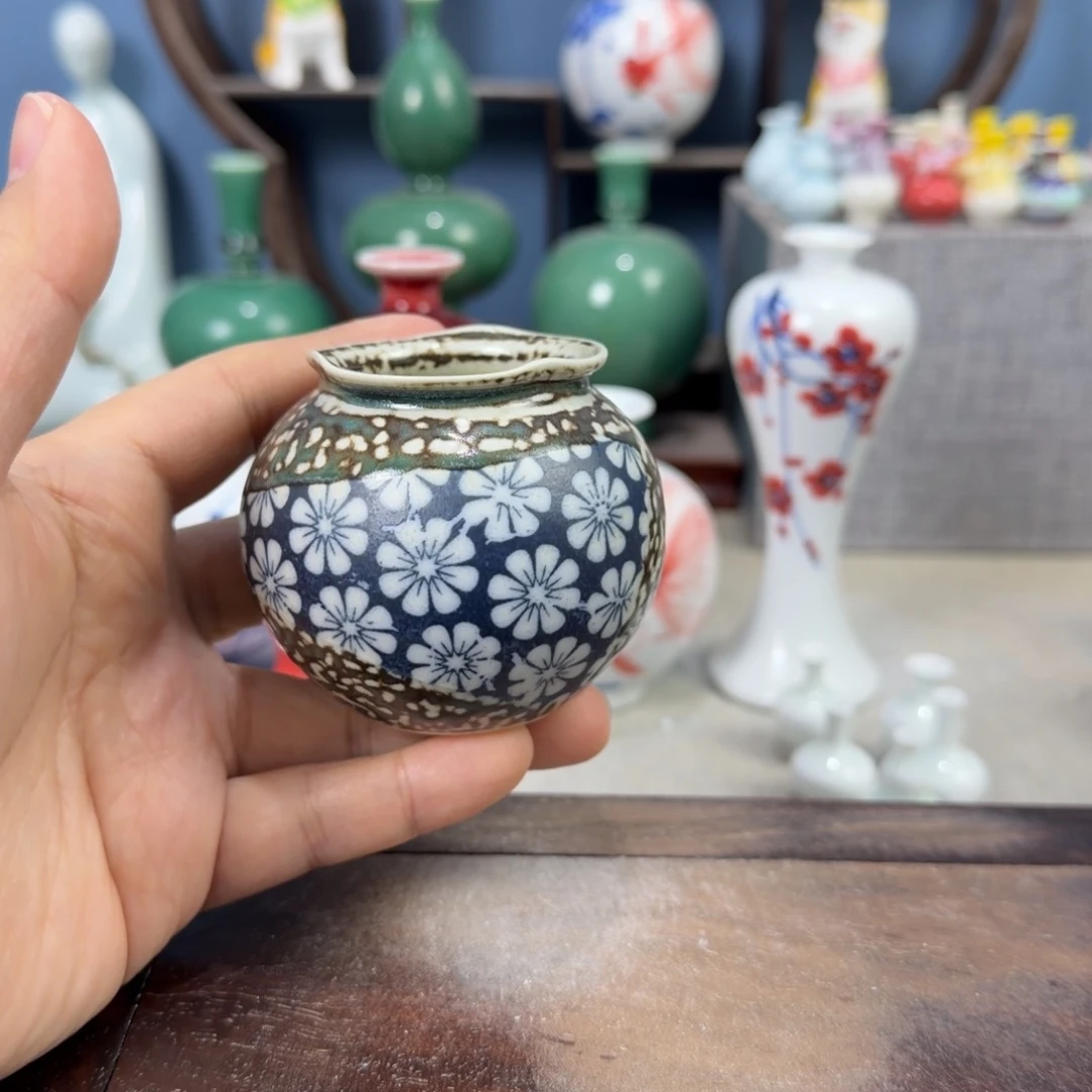 陶瓷手工小花器摆件