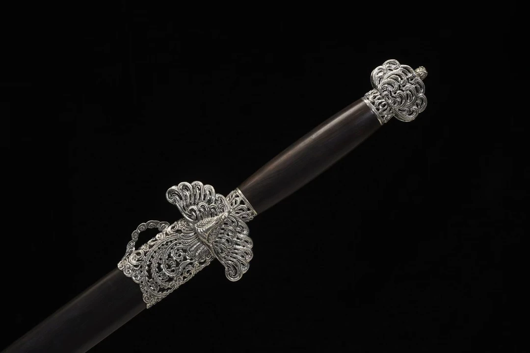 龙泉宝剑锻造技艺沈朝庆传承第四代沈云手作凤凰未开刃