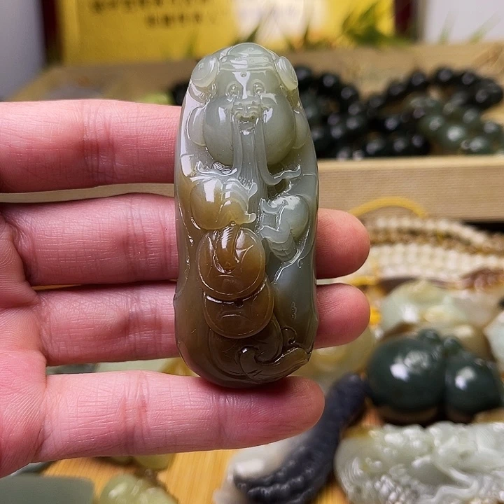 和田玉未镶嵌吊坠(不含链)