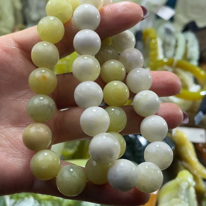 岫玉未镶嵌手链卡12