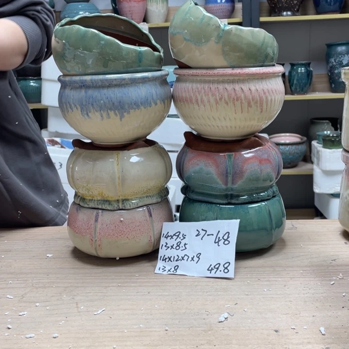 紫砂花盆多肉花盆微瑕48