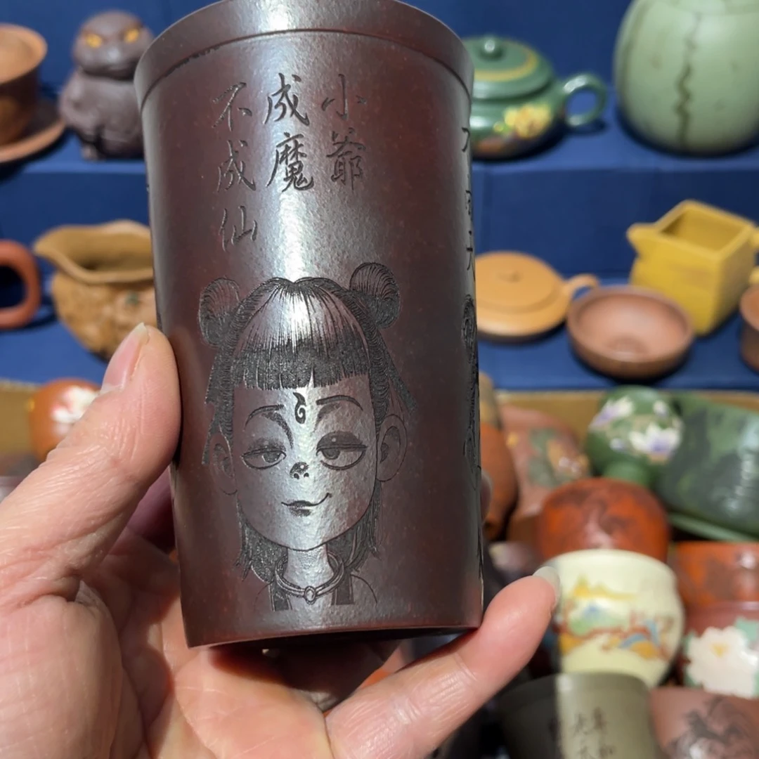 原矿紫砂手工主人杯