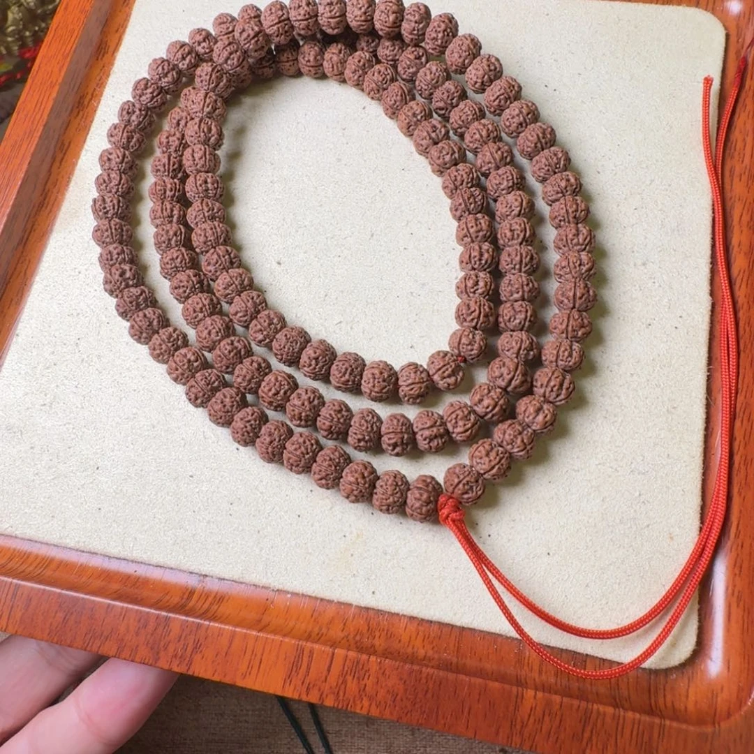 把件金刚菩提凹底梅花 108