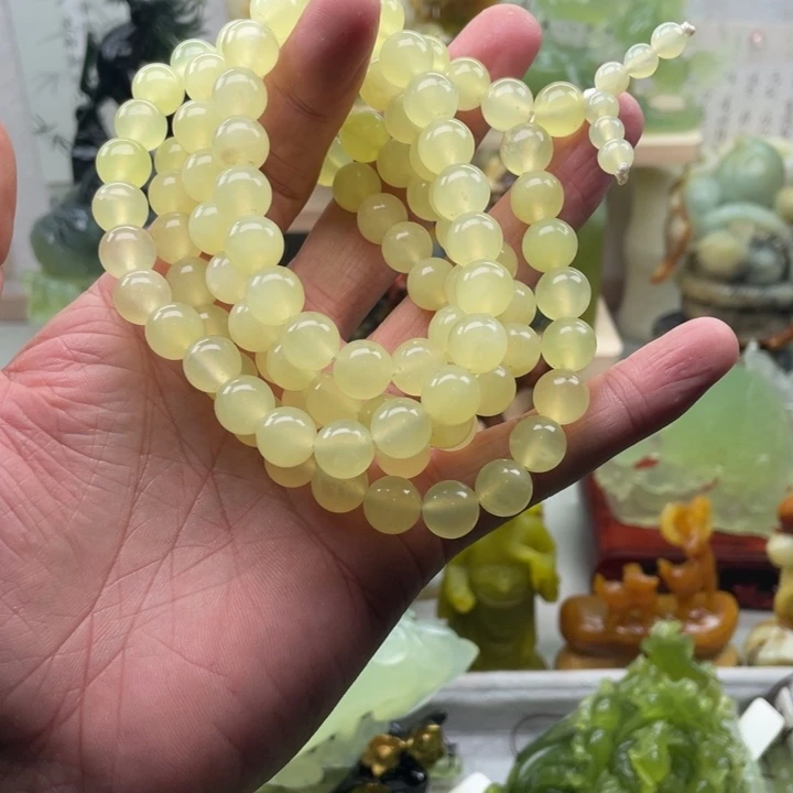 蛇纹石玉未镶嵌四大名玉手串