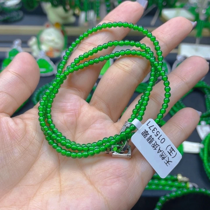 翡翠未镶嵌颈饰项链3