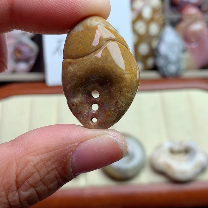 硅化珊瑚（珊瑚玉）颈饰未镶嵌