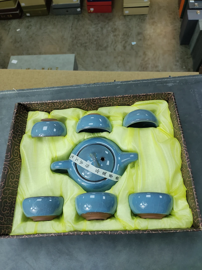 冰裂釉功夫茶具套装开片裂纹茶壶27中控