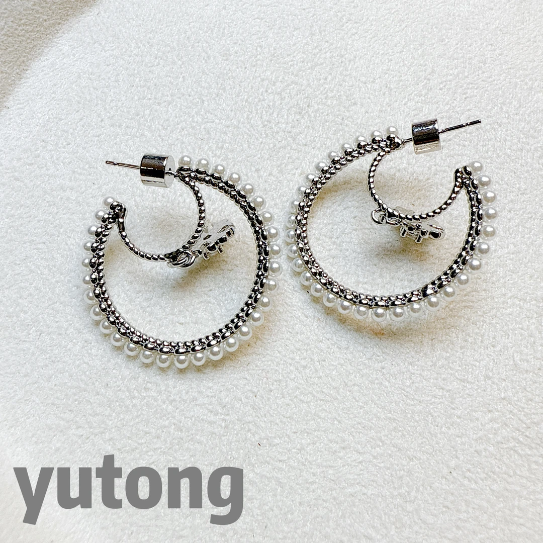 铜合金仿珍珠耳饰 【雨桐轻奢饰品】设计款耳环YT03423