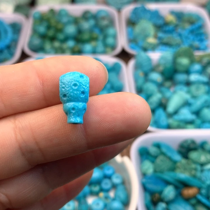 绿松石未镶嵌吊坠(不含链)16×9×7