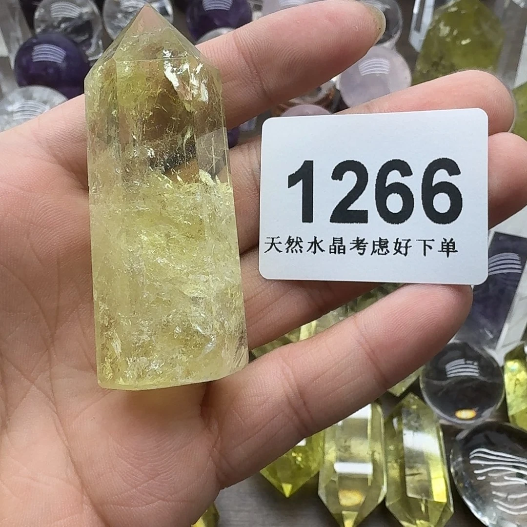 未镶嵌黄晶珠宝半成品