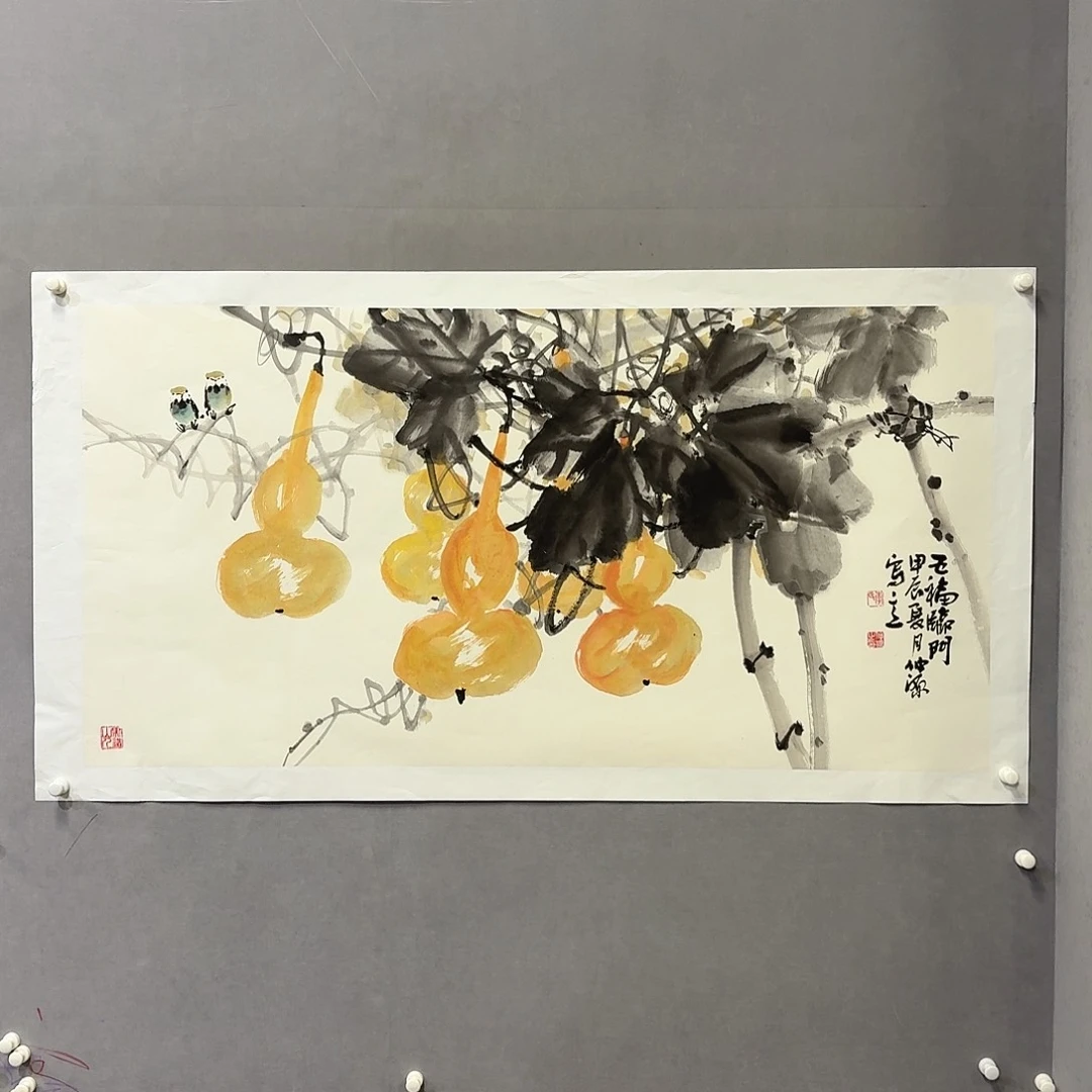 国画亲笔手绘放心去藏